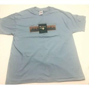 Vintage Aladdin Hotel Casino Blue T Shirt Size XL